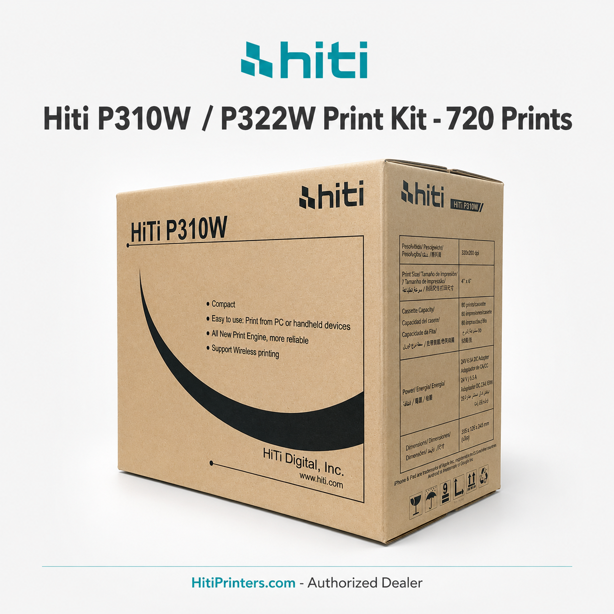 Hiti P310w and p322w paper print kit media