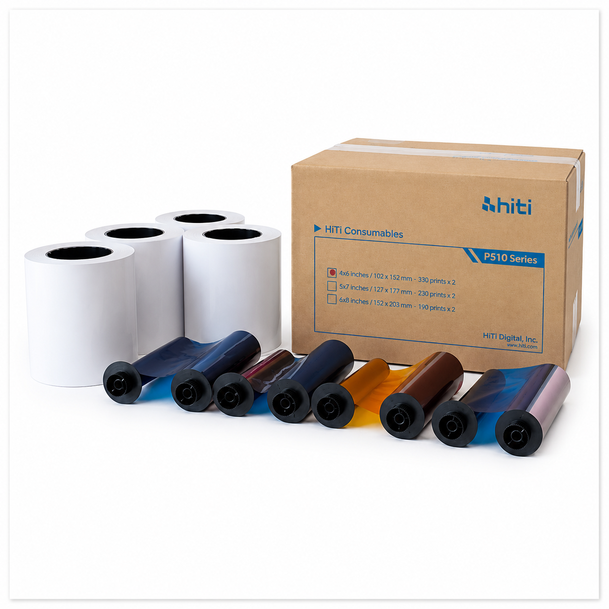 Hiti P510 4x6 Media - paper and ribbon print kit
