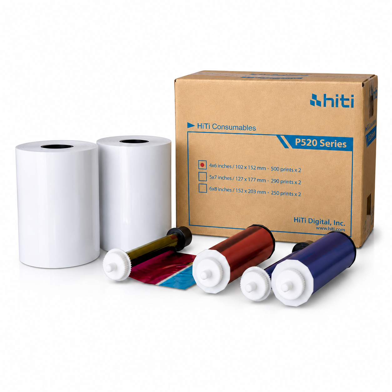HiTi P525L and P520L 4×6″ Media - Paper and Ribbon Print Kit (1000 Prints)