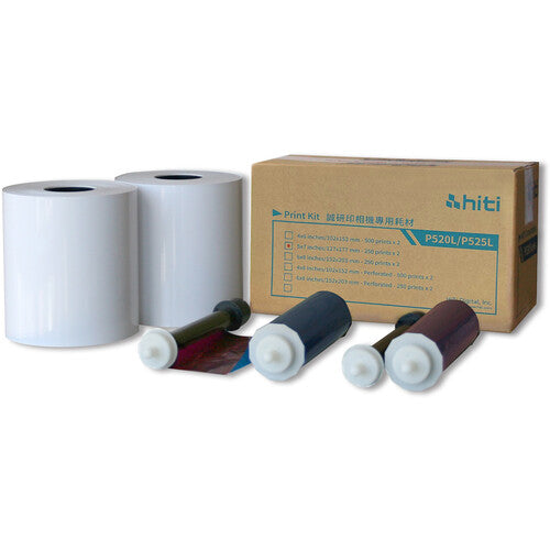 HiTi P525L / P520L 4x6 Paper & Ribbon Media Kit (1000 Prints)