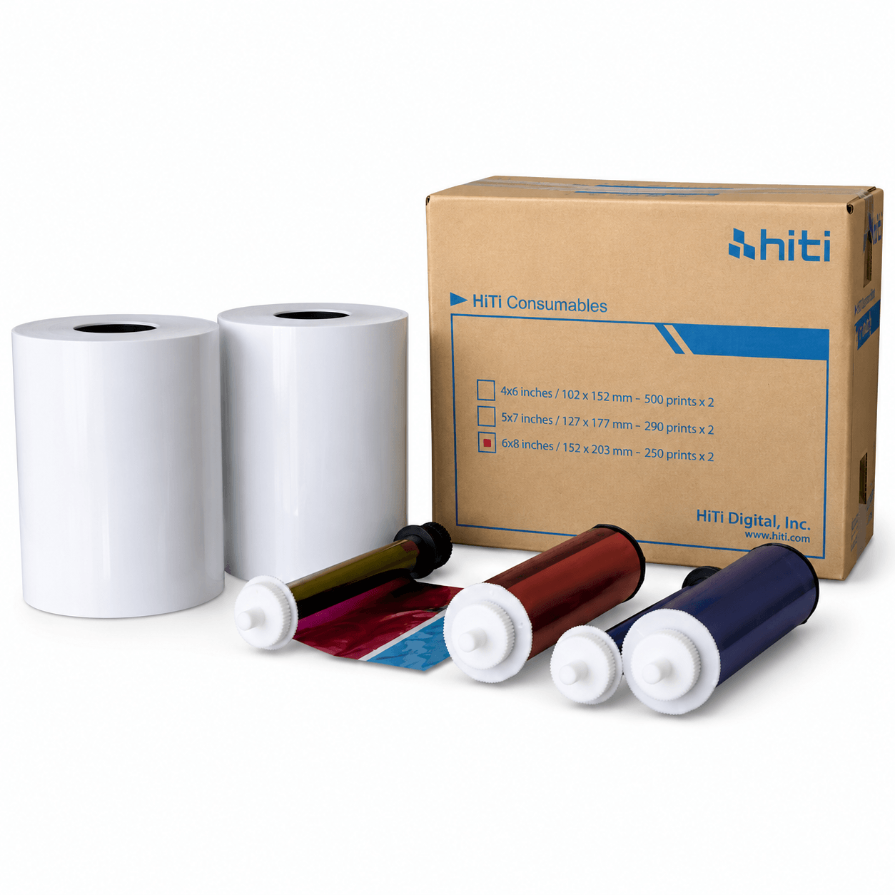 HiTi P525L / P520L 6×8″ Media - Paper and Ribbon Print Kit (500 Prints)