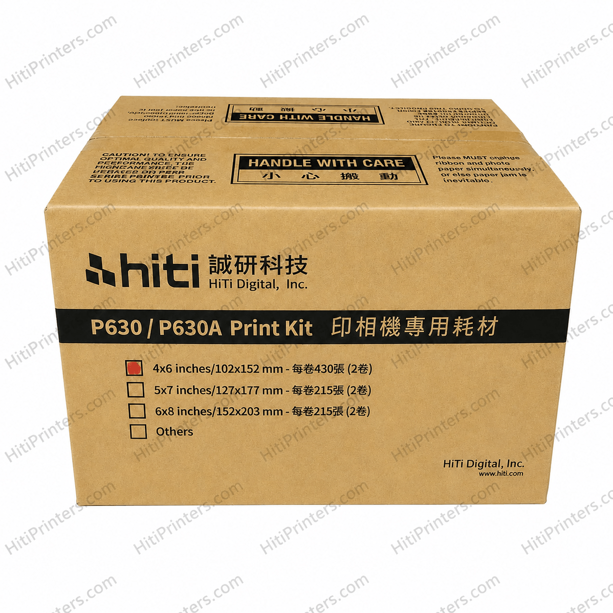 Hiti P630A 4x6 media paper and ribbon print kit