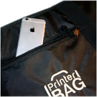 Hit printer carrying case side pocket