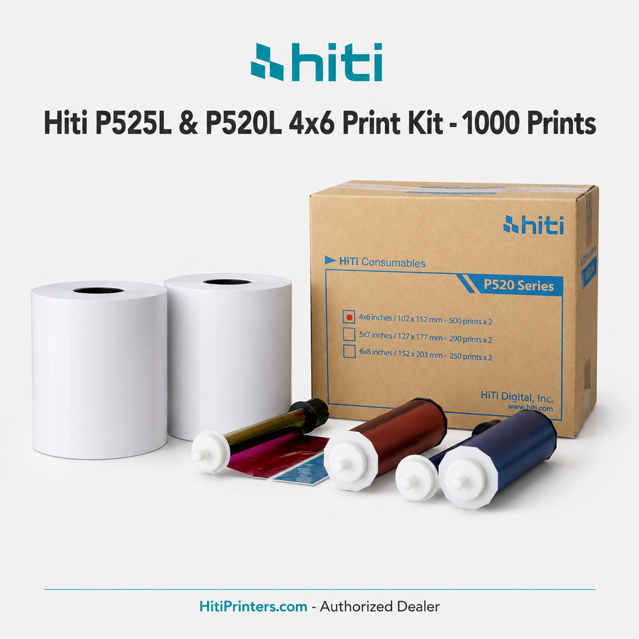 Hiti P525L 4x6 Media Paper Print Kit 