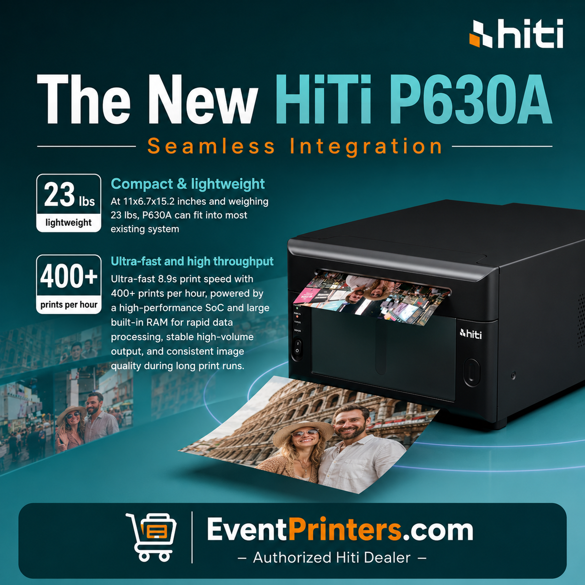 HiTi P630A photo booth printer for professional event printing