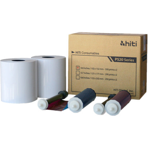 hiti p525l 4x6 media paper print kit
